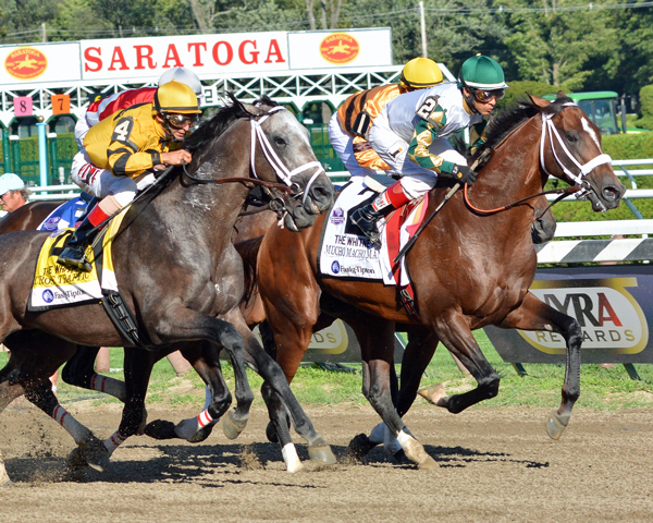 The start of the 2013 Whitney Handicap at Saratoga Race Course